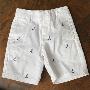 White Janie and Jack shirts, with blue anchors